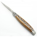 12 cm 2 bolsters Laguiole knife in olivewood