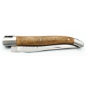 12 cm 2 bolsters Laguiole knife in olivewood