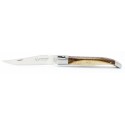 12 cm 2 bolsters Laguiole knife in olivewood