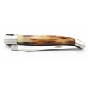 12 cm 2 bolsters Laguiole knife in olivewood