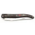 Laguiole pliant 12 cm en genévrier avec ressort imagine