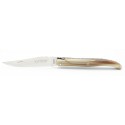 Laguiole folding knife in bronze and brass in resin