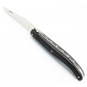 Couteau Laguiole 12 cm en ébène et lame damas japonais