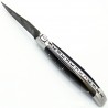 Laguiole pocket knife 12 cm 2 bolsters  in horn tip, engraved rugby ball