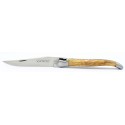 Laguiole pocket knife 13 cm 2 bolsters  in olive wood