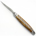 Laguiole pocket knife 13 cm 2 bolsters  in Aubrac's forests beech wod