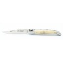 Laguiole 11 cm 2 mitres en pointe de corne blonde
