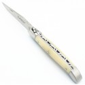 Laguiole 11 cm 2 mitres en pointe de corne blonde