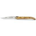 Laguiole folding knife in bronze and brass in resin