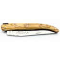 Laguiole folding knife in bronze and brass in resin