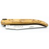 Laguiole folding knife in bronze and brass in resin