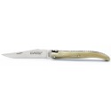 laguiole 11 cm plein manche en pointe de corne blonde