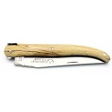 Couteau Laguiole 11cm Plein manche en Hêtre de l'Aubrac