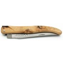 Laguiole folding knife in bronze and brass in resin