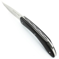 Couteau Le Saint Côme 11cm fermeture à pompe plein manche en Ebène