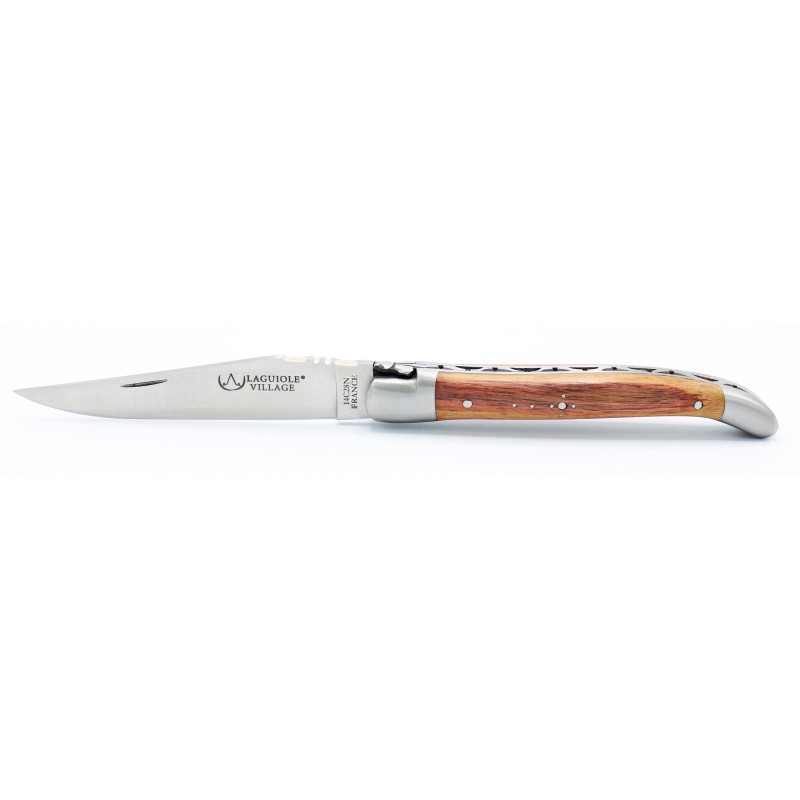 Laguiole pocket knife 11 cm 2 bolsters in rosewood