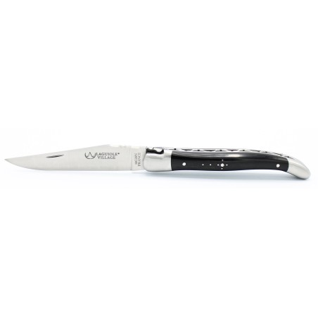 Couteau Laguiole 11 cm 2 mitres en ébène