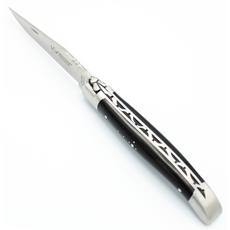 Couteau Laguiole 11 cm 2 mitres en ébène