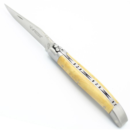 Laguiole pocket knife 11 cm 2 bolsters in boxwood