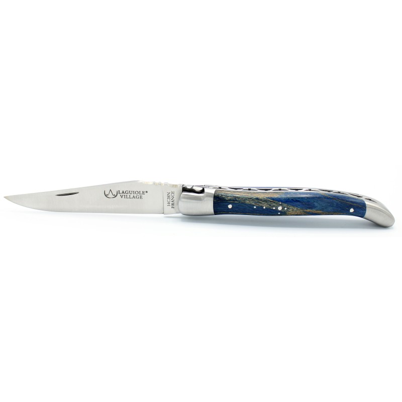 Laguiole pocket knife 11 cm 2 bolsters in boxwood