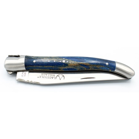 Laguiole pocket knife 11 cm 2 bolsters in boxwood