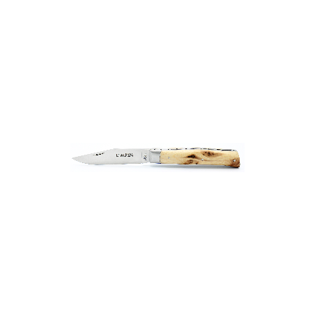 Pocket knife l'Alpin chiselled spring in juniper
