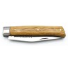 Pocket knife l'Alpin chiselled spring in oak wood