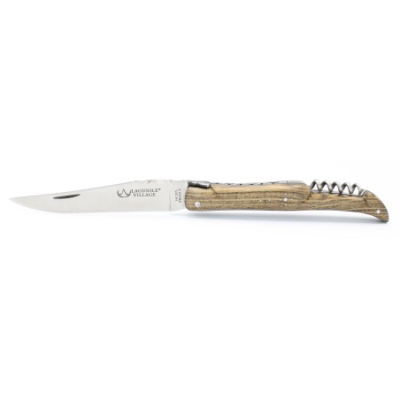 Laguiole pocket knife 12 cm full handle with a corkscrew in juniper