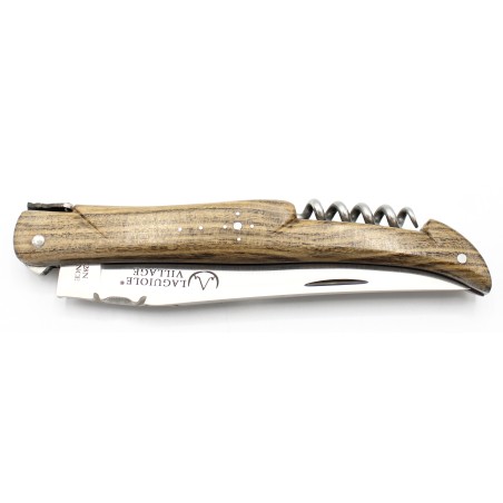Laguiole pocket knife 12 cm full handle with a corkscrew in juniper