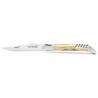 Laguiole pocket knife 12cm 2 boldters in natural beech with a corkscrew