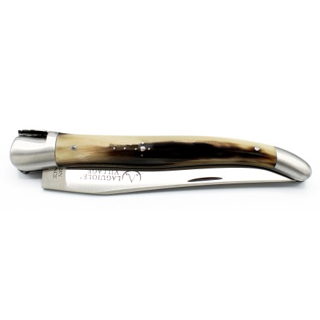 Laguiole pocket knife 13 cm 2 bolsters  in horn tip