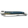 Laguiole pocket knife 13 cm 2 bolsters  in Aubrac's forests blue beech wood