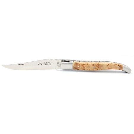Couteau Laguiole 12 cm double platines 2 mitres en genévrier