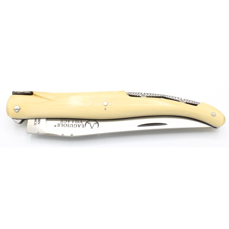 Laguiole pocket knife full handle in wood Mirabeau bridge
