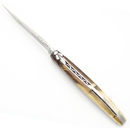 Laguiole pocket knife full handle in wood Mirabeau bridge