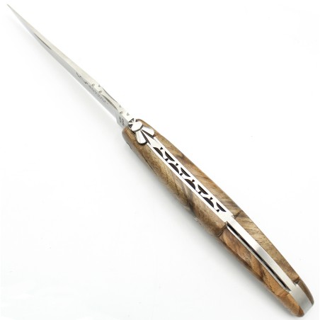Laguiole pocket knife full handle in wood Iena bridge