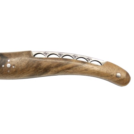 Laguiole pocket knife full handle in wood Iena bridge