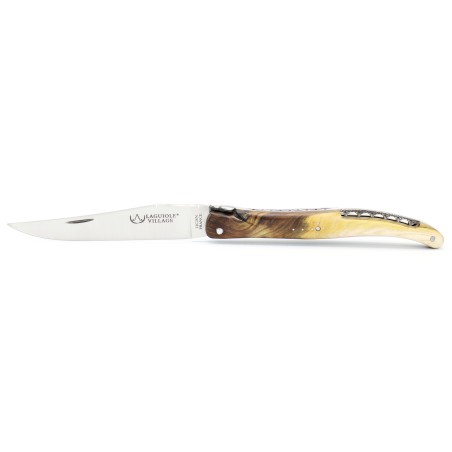 Laguiole pocket knife full handle in wood Art bridge