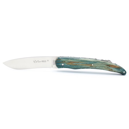 Couteau Le 4810 en hêtre Aubrac Bleu roi