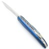The 4810 folding knife in russian blue birchwood