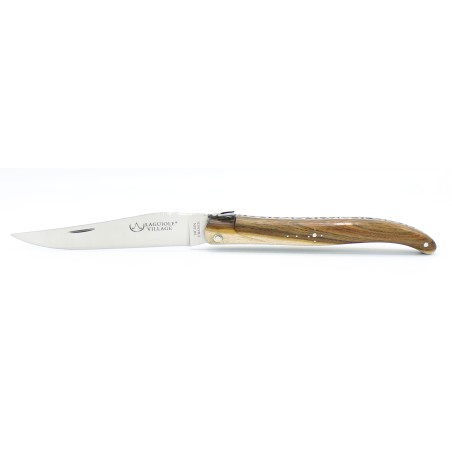 Exceptional Laguiole pocket knife12cm, full handle in pistachio