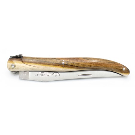 Exceptional Laguiole pocket knife12cm, full handle in pistachio
