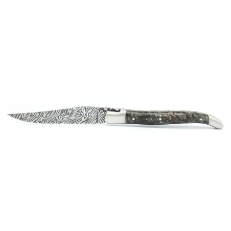 Laguiole pocket knife 12cm 2 bolsters in poplar