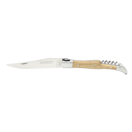Laguiole Union Bordeaux Bègles in oak barrel 2 bolsters with corkscrew