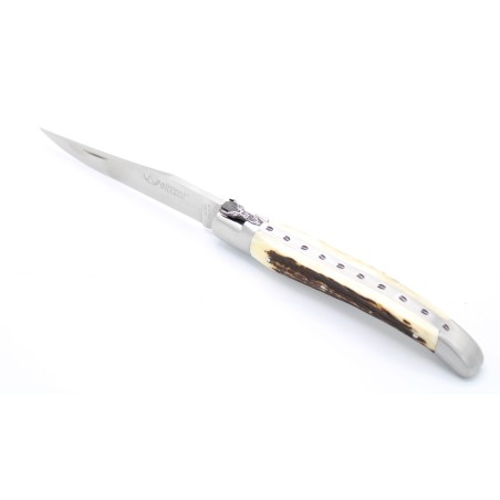 Laguiole 12cm 2 bolsters deer's head