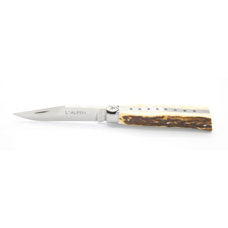 Couteau l'Alpin bois de cerf