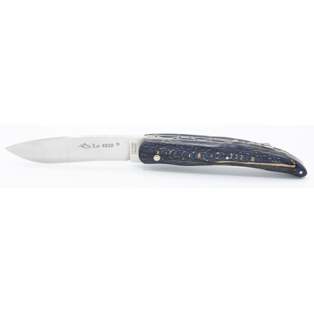 The 4810 folding knife in russian blue birchwood