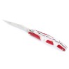 Laguiole pocket knife 11 cm full handle in rose petals inserted in resin