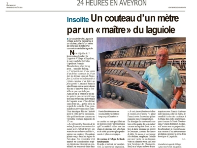 Notre Couteau d'un mètre